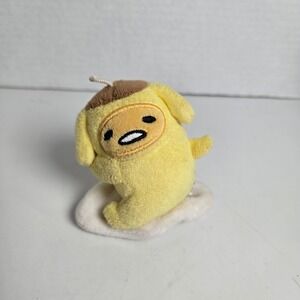 Kidrobot x Sanrio Gudetama Eggstra Cute Plush Charm Keychain - Pompompurin